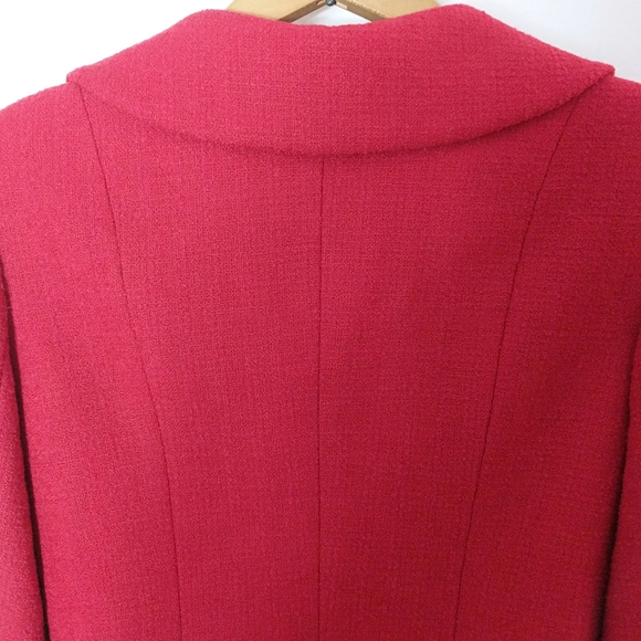 Holt Renfrew Collection Vintage Red Jacket - Size 6 - Picture 7 of 7